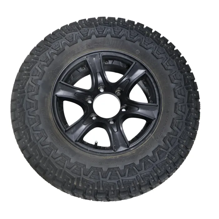 Combo Black Aluminum Wheel with All-terrain Tire (Venture Series) - 235/75R15 15", 5 lug x 5"