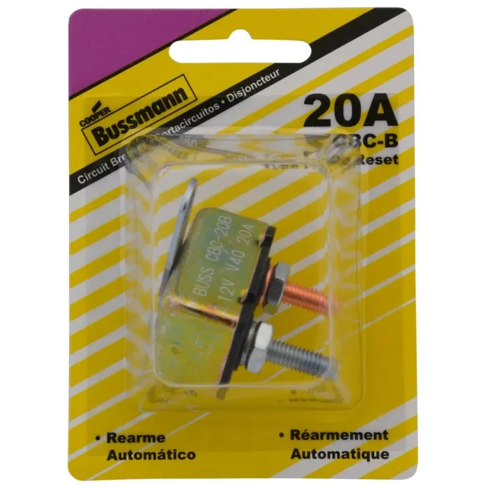 Bussmann 20 A 14 VDC 1.5 kA Automotive Circuit Breaker