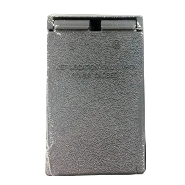 BWF® 4-9/16 in 2-13/16 in Die-Cast Metal Power Outlet Cover