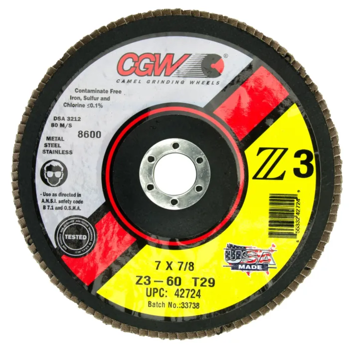 CGW 7 in 7/8 in Type 29/Conical Flap Disc