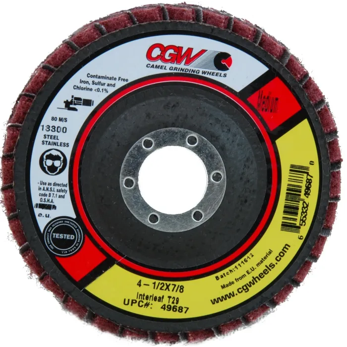 CGW 4-1/2 in 7/8 in Type 29 Interleaf Flap Disc
