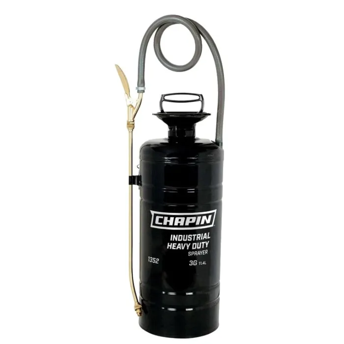 Chapin 1352 Compression Sprayer, 3 gal Tank, Steel Tank, 36 in L Hose
