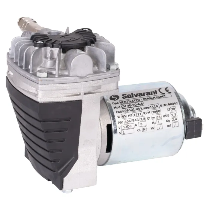 Salvarani 12V 40 PSI 1.27cfm CM40-90-6 Air Compressor