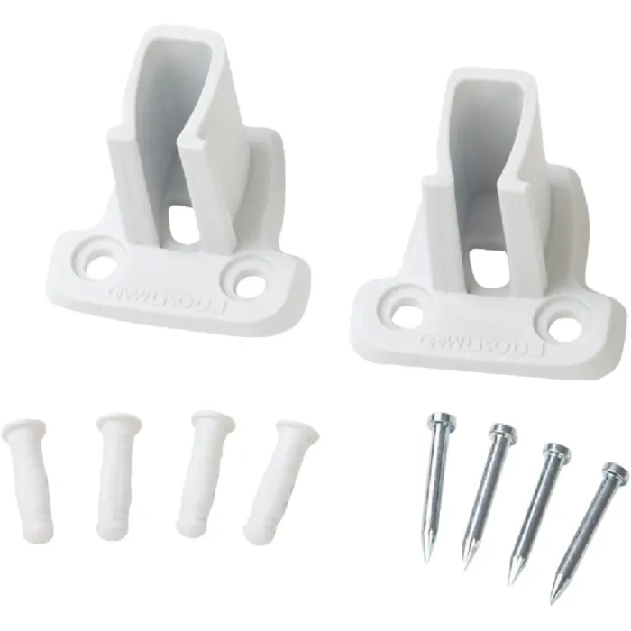 Closetmaid SuperSlide Wire Shelf End Bracket (White - 2pk)