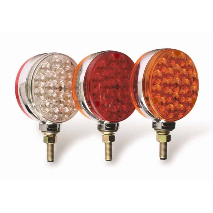 4-1/4 in Amber/Amber LED Round LED Pedestal Light