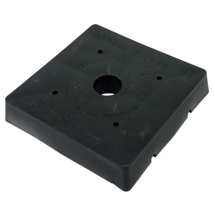 Simpson Strong-Tie Composite-Plastic Standoff Post Base for 6x6