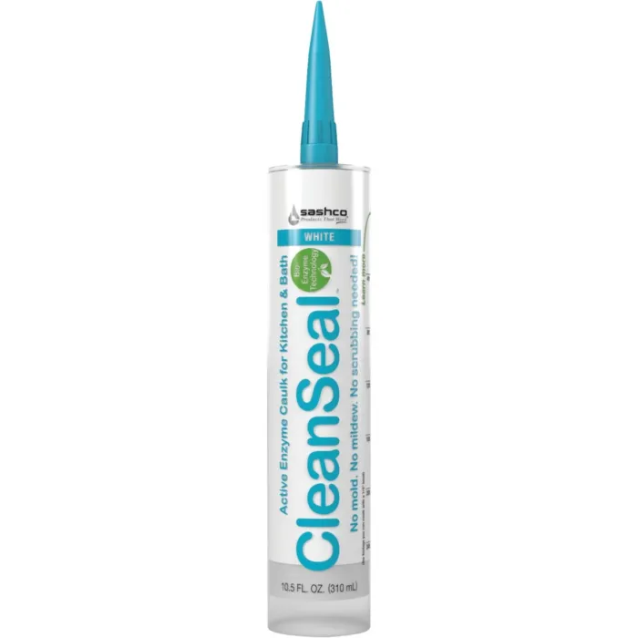 Sashco CleanSeal 10.5 Oz. White Active Enzyme Kitchen & Bath Caulk