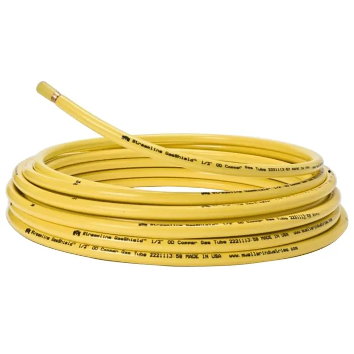 Copper Tubing 1/2" R 100' Coated