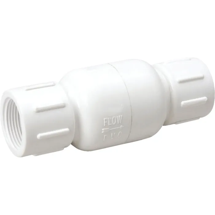 Boshart Industries 1-1/4" PVC SPRING LOADED C/V THREADED NPT