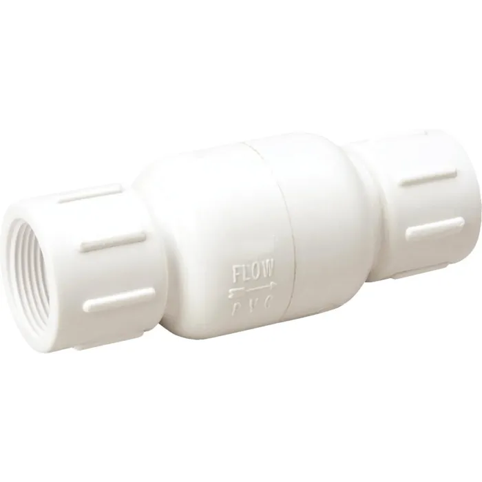 Jones Stephens 1/2" Inline PVC Check Valve, Threaded Ends
