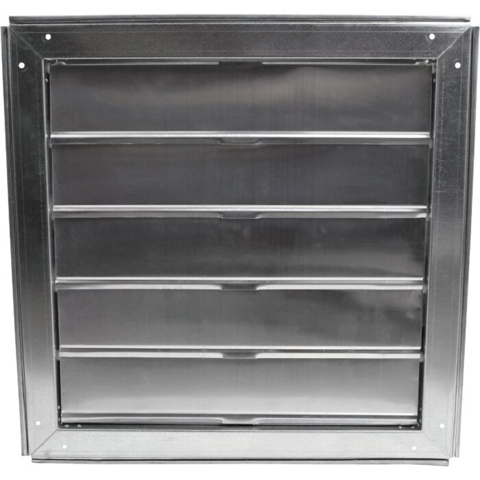 Ventamatic Galvanized Steel Automatic Gable Shutter w/ Aluminum Louvers