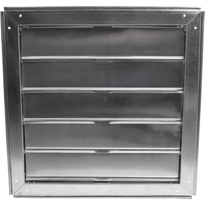 Ventamatic Galvanized Steel Automatic Gable Shutter w/ Aluminum Louvers