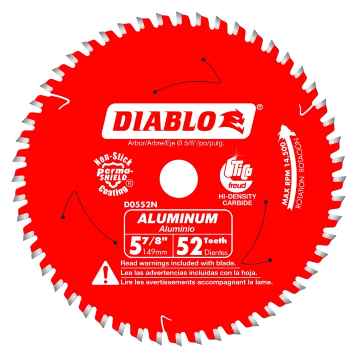 Diablo Tools 5-7/8 in. x 52 Tooth Medium Aluminum Cutting Saw Blade