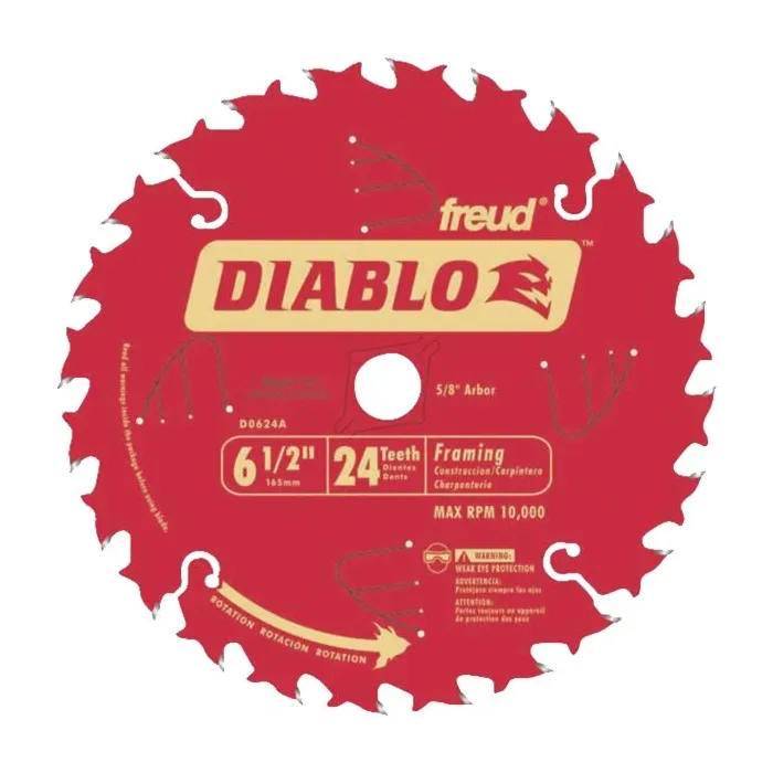 Diablo Tools 6-1/2 in. 24-Tooth Framing Saw Blade