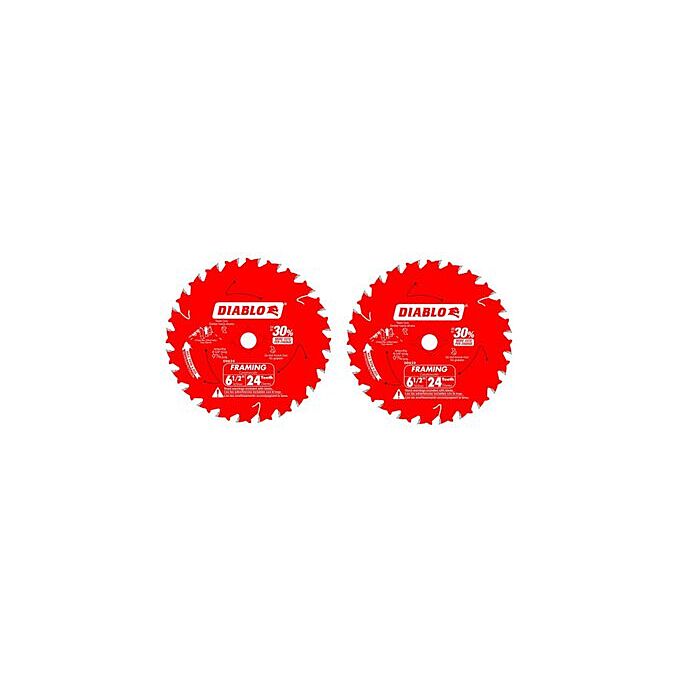 Diablo Tools Saw Blade 6-1/2"-24T Framing 2PK