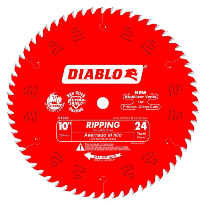 Diablo Tools 10 in. x 24 Tooth Ripping Saw Blade
