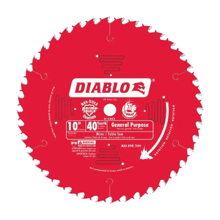 Diablo Tools 10 in. x 40 Tooth General Purpose Saw Blade
