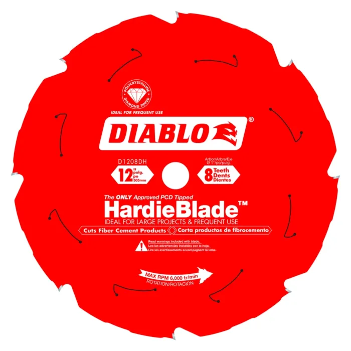 Diablo Tools 12 in. x 8 Tooth (PCD) Fiber Cement HardieBlade