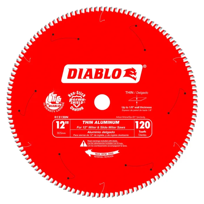 Diablo Tools 12 in. x 120 Tooth Thin Aluminum Cutting Saw Blade