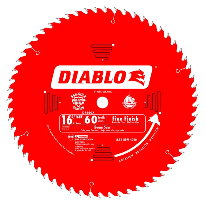 Diablo Tools 16-5/16 in. x 60 Tooth Fine Finish Beam Saw Blade