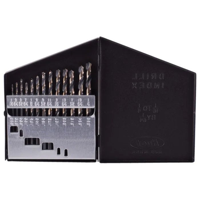 Drillco 13PC NITRO DRILL BIT SET 1/16-1/4 BY 64ths