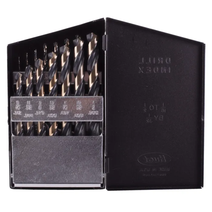 Drillco 15PC NITRO DRILL BIT SET 1/16-1/2 BY 32nds