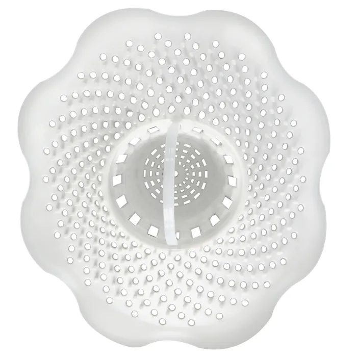 Danco Hair Catcher Bathroom Tub Strainer in White