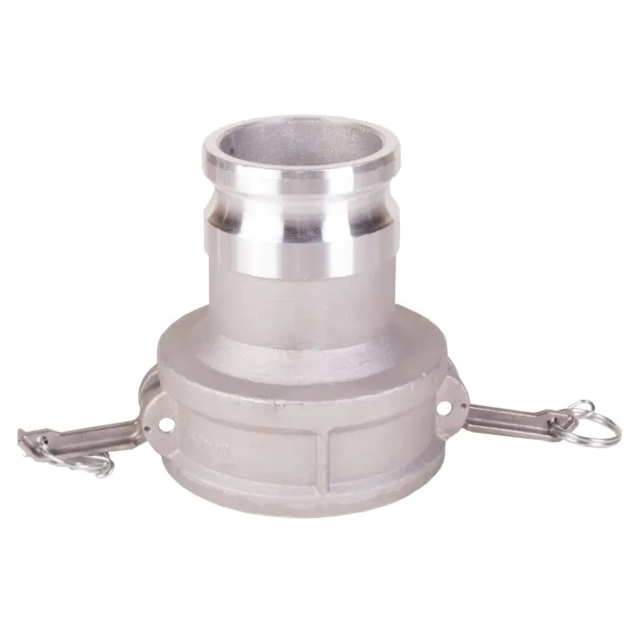 Jason Megadyne 4" Female Camlock x 3" Male Camlock Adapter, Aluminum
