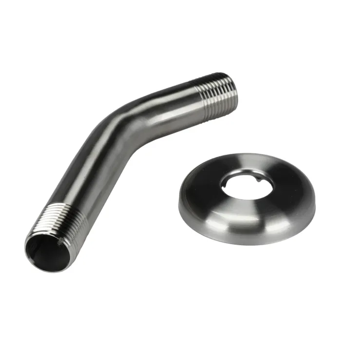 Danco 6 in. Shower Arm w/ Flange in Brushed Nickel