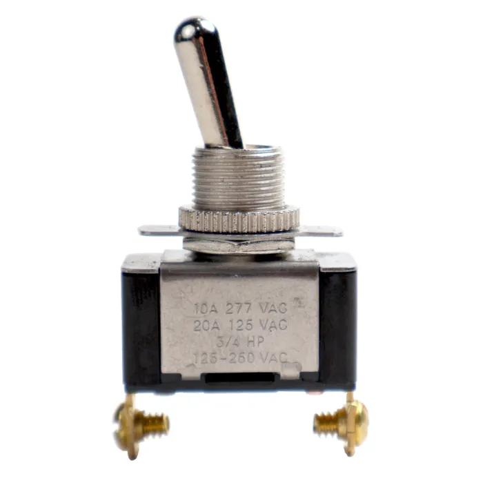 SPST On-(Off) Toggle Switch, Screw Terminal 