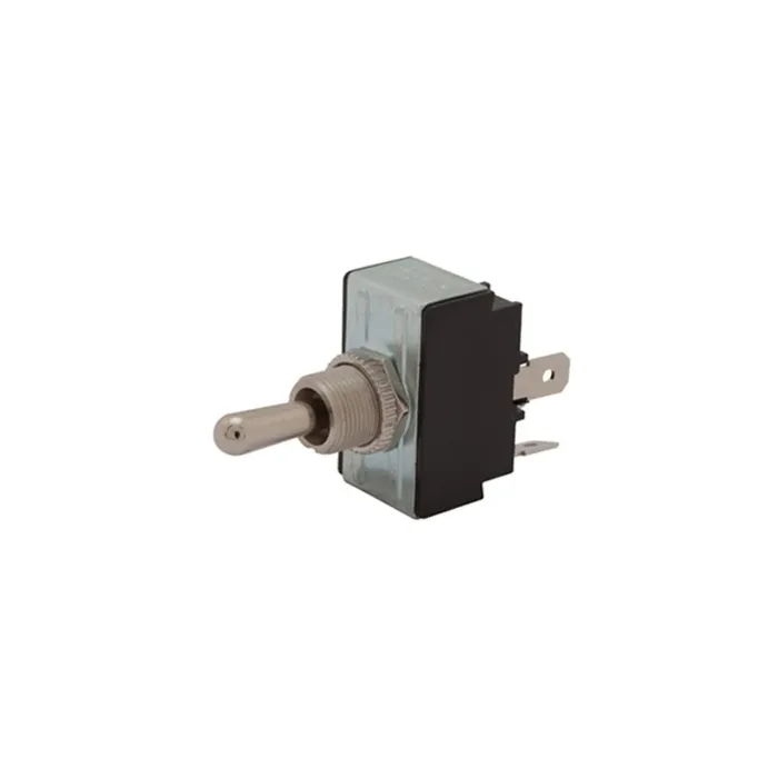 DC Reversing DPDT (On)-Off-(On) Toggle Switch, Flat Terminal