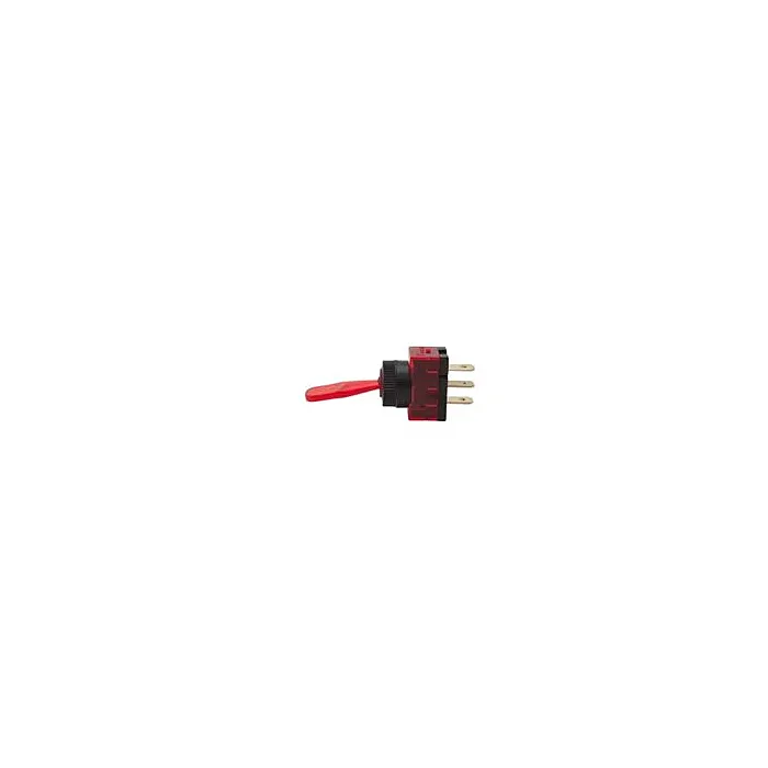 DC SPST ON-OFF Amber Illuminated Toggle Switch, DC Rated Only