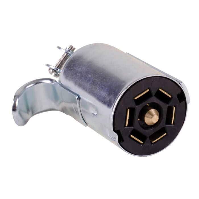 DC Del City DC 73665 Metal 7-Way RV Blade Trailer Connector