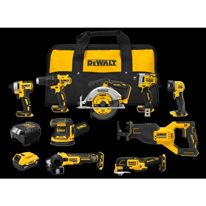 DEWALT 20V Max 9-Tool Combo (11pc Kit)