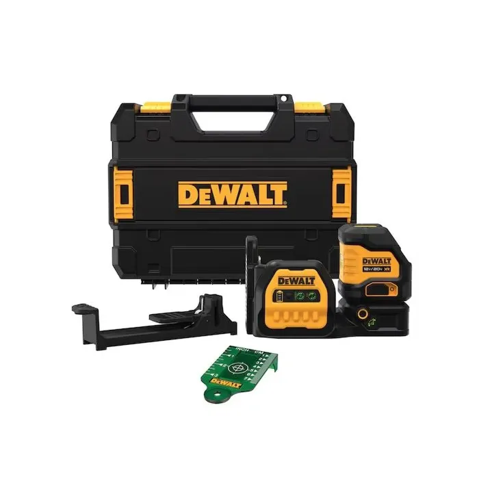 DEWALT 20V MAX* XR Cordless Cross Line Green Laser (Bare Tool)