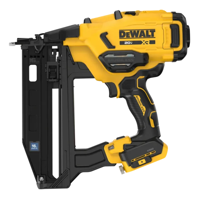 DEWALT 20V MAX* XR® Cordless 16GA Straight Finish Nailer (Tool Only)