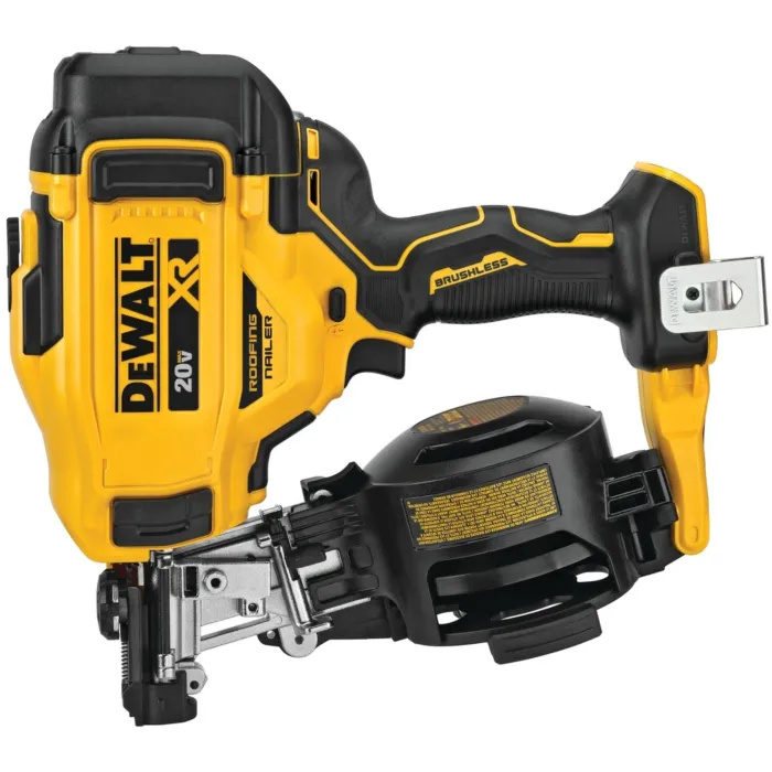 Dewalt 20V MAX* 15 Degree Cordless Coil Roofing Nailer