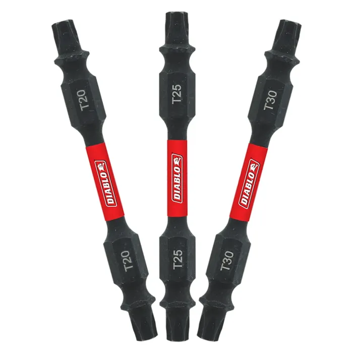 Diablo Tools 2-1/2 in. Double-Ended Torx Drive Bit Assorted Pack (3-Piece)