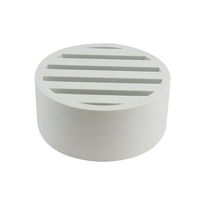 Canplas 4 in PVC White Drain Grate