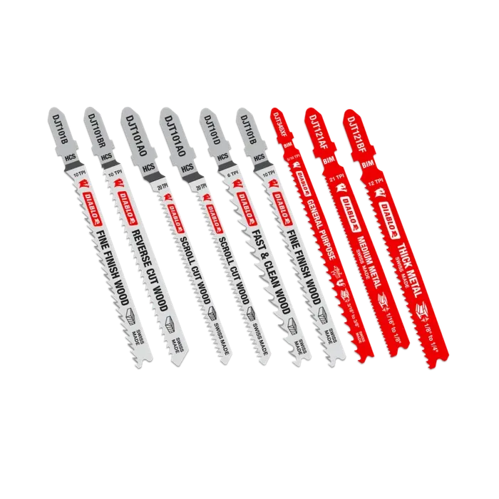 Diablo Tools Jig Saw Blade Set for Wood & Metal (10pc)