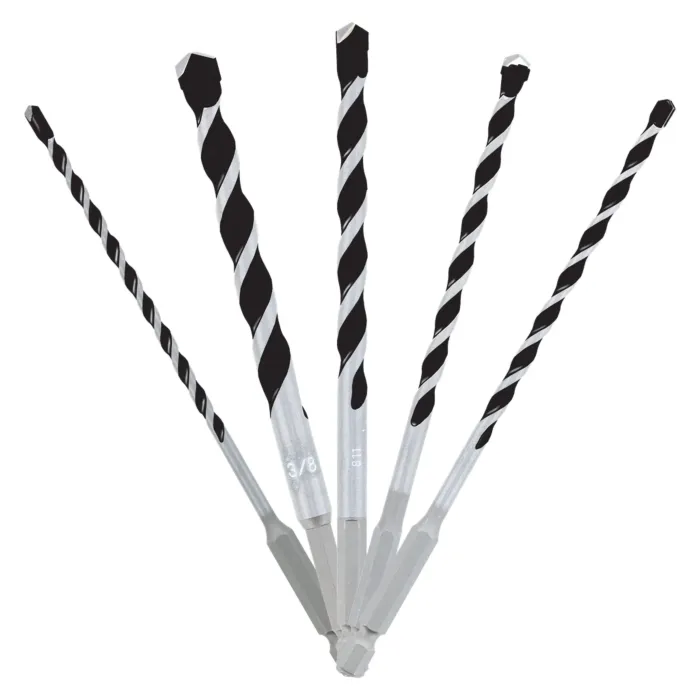 Diablo Tools 5 pc Multi-Material Carbide Tipped Hammer Drill Bit Set (5-Piece)
