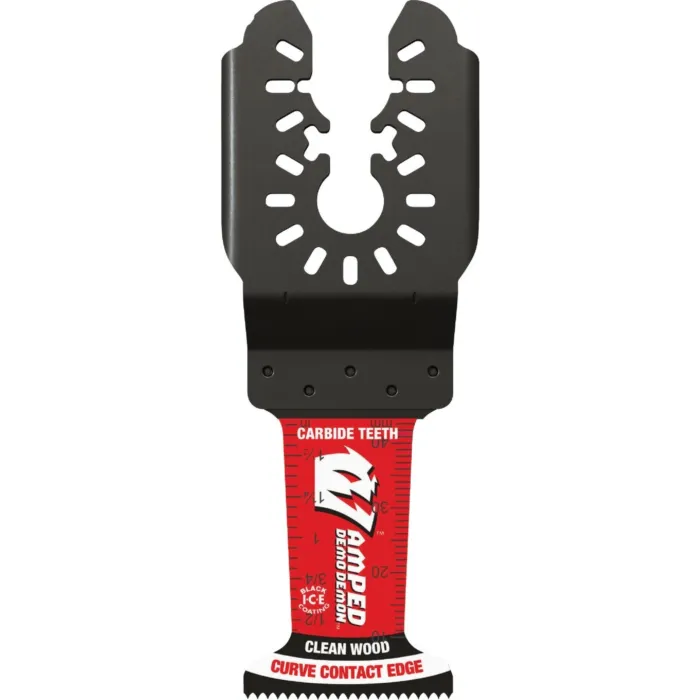 Diablo Tools AMPED™ Demo Demon™ Universal Fit Carbide Teeth Oscillating Blade for Clean Wood - 1-1/4 in. x 1-3/4 in.