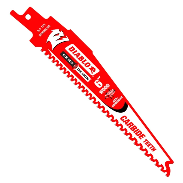 Diablo Tools 6 in. Demo Demon Carbide Recip Blade for Nail-Embedded Wood (3-Pack)