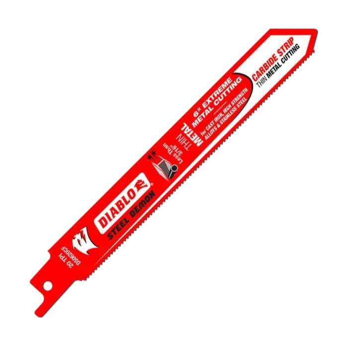 Diablo Tools 6 in. Steel Demon Carbide Recip Blades for Thin Metal (less than 1/8 in.) Cutting