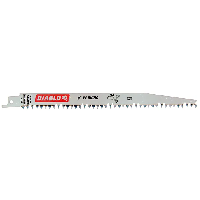 Diablo Tools Fleam Ground Recip Blade for Pruning (5pk) 9 in.
