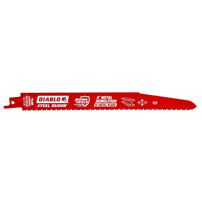 Diablo Tools 9 in. Bi-Metal Recip Blade for Thick Metal/Demolition (3/16 in. to 9/16 in.) (5-Pack)