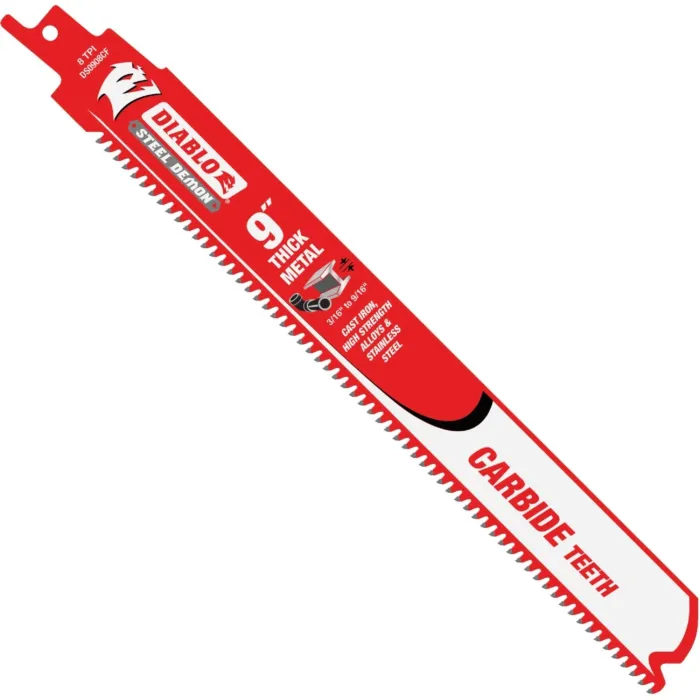 Diablo Tools Steel Demon Carbide Teeth Reciprocating Saw Blades (3pk) 9 in.