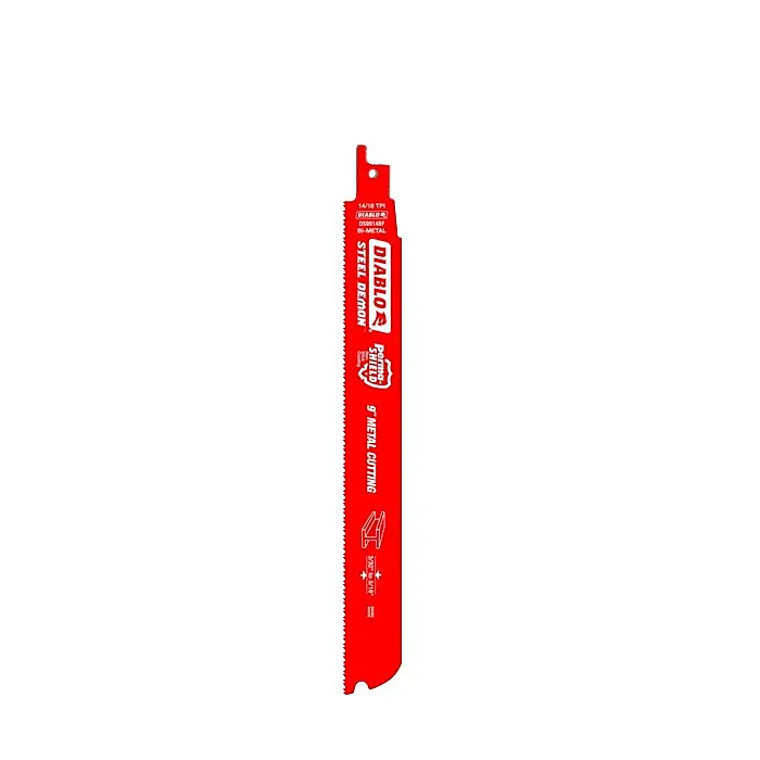Diablo Tools 9 in. Bi-Metal Recip Blade for Medium Metal Cutting (3/32 in. to 5/16 in.)