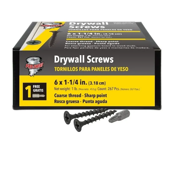 Grip-Rite #2 x 1-1/4 in Phillips Coarse Thread ProTwist Drywall Screw 1 lb