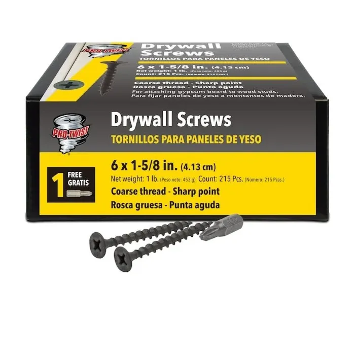 Grip-Rite #2 x 1-5/8 in Phillips Coarse Thread ProTwist Drywall Screw 1 lb